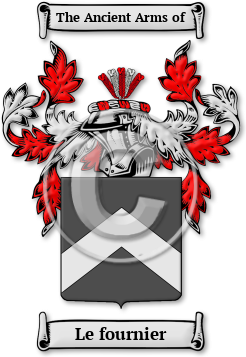 Le fournier Family Crest Download (jpg) Legacy Series - 150 DPI